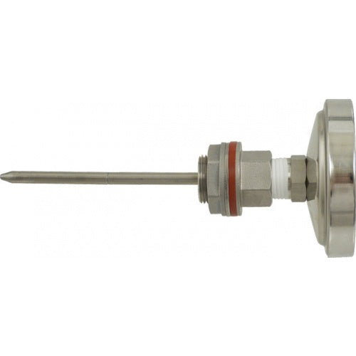 Weldless 6" Probe Thermometer w/ 3" Dial Heavy Duty