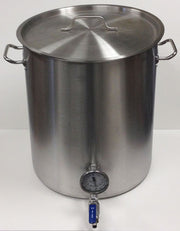 15 Gallon Kettle wit Welded Valve and Thermometer
