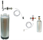 Door Mount Kegerator 1 - 3 Faucet Set-Up w/ New Keg