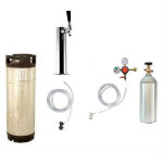 Tower Mount Kegerator with Reconditioned Keg