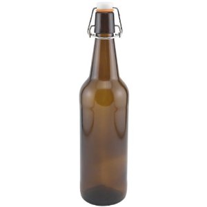 Flip Top Bottles Amber, 500 ml. --- Case/12