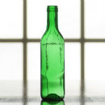 375 ml. green wine bottles.