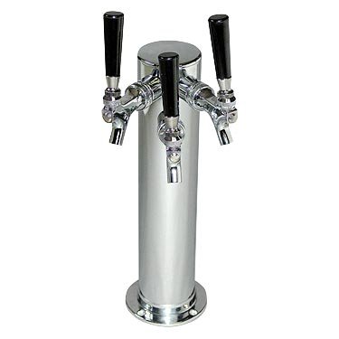 3 Faucet Tower with Beer Lines and Mounting Hardware