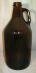 Glass Jug - 1/2 Gallon Amber (case of 6)