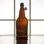 EZ Cap Flip Top Bottles Amber, 1 Liter --- Case/12