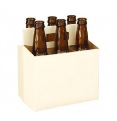 White six pack carrier