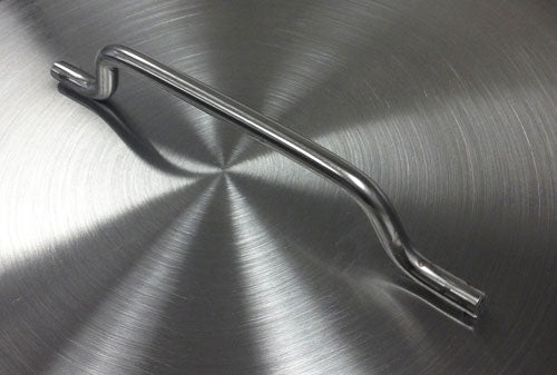 8 Gallon Stainless Steel Kettle with Tri-Clad Bottom & Welded Ports for Valve & Thermometer