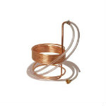 Quick Chill 25' Copper Immersion Chiller with Tubing and Garden Hose Fittings - 3/8" Copper