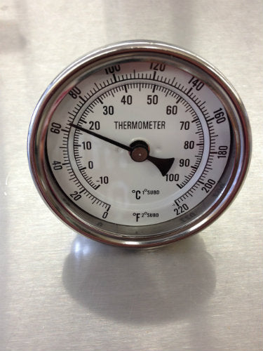 Weldless 6" Probe Thermometer w/ 3" Dial Heavy Duty