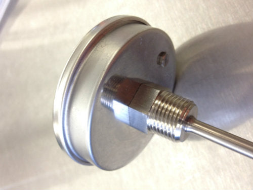 2" Probe Thermometer w/ 3" Dial