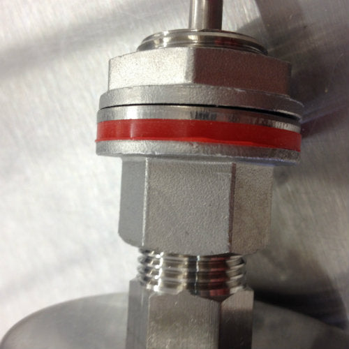 Weldless 6" Probe Thermometer w/ 3" Dial Heavy Duty