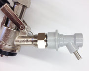 Gas Ball Lock Connected to Keg Coupler