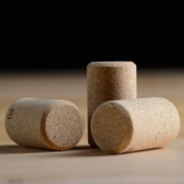 Belgian beer bottle cork.  Will form mushroom shape when inserted.