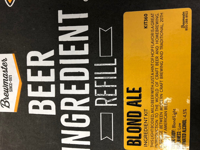 Beer Ingredient Refill Kit (1 Gal) - Blonde Ale