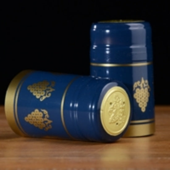 Blue with Gold Grapes PVC Capsules 30 count