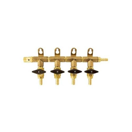 CO2 Distributor - Brass 2 - 6 Ways Gas Manifolds