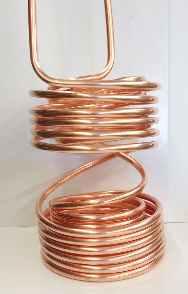 Double Coil Copper Immersion Chiller with 5/10 Split