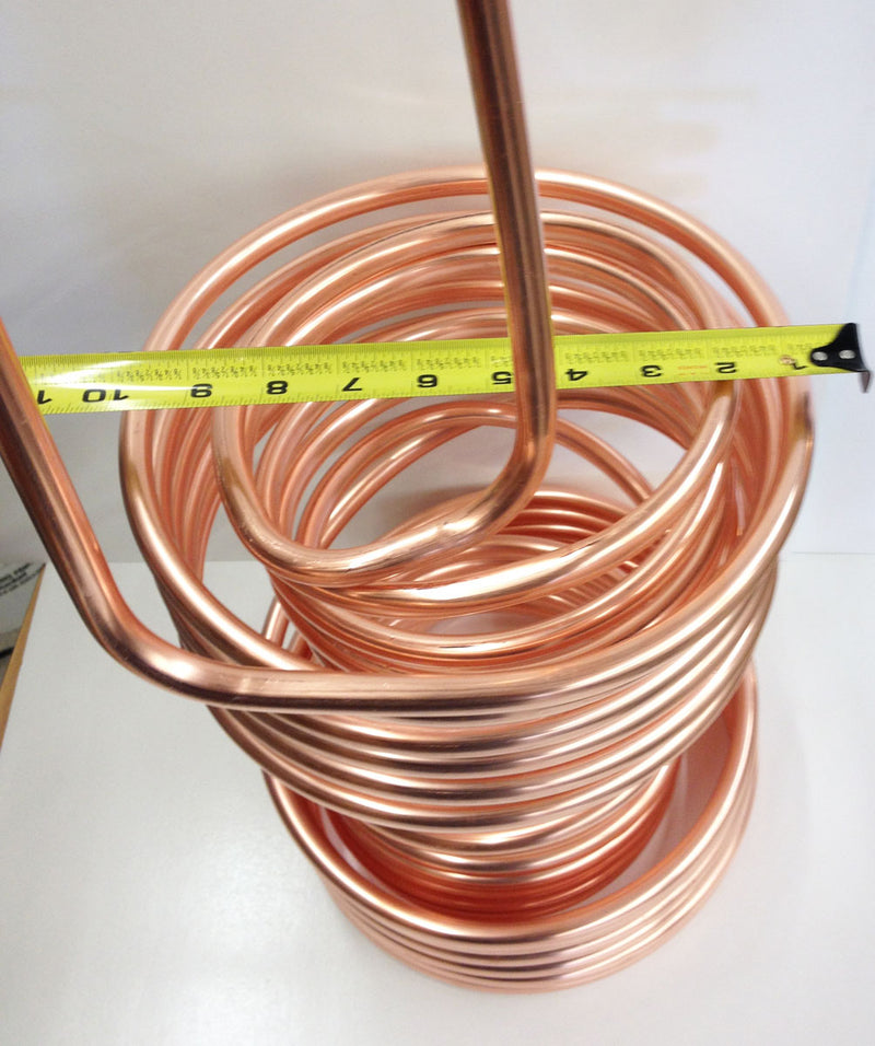 Double Coil Copper Immersion Chiller with 5/10 Split