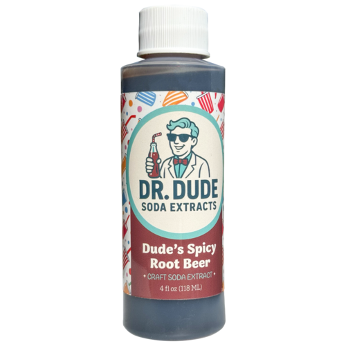 Dr. Dude Soda Extracts -  Dude's Spicy Root Beer  4 oz