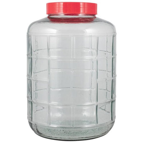Farro Glass  2.3 Gallon Glass Carboy - Wide Mouth - Carrying Harness