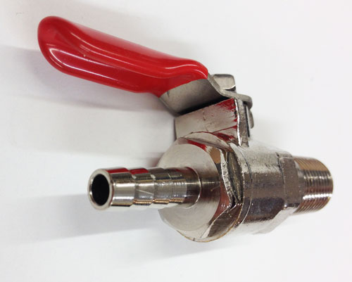 1/4" barb for tubing attachment