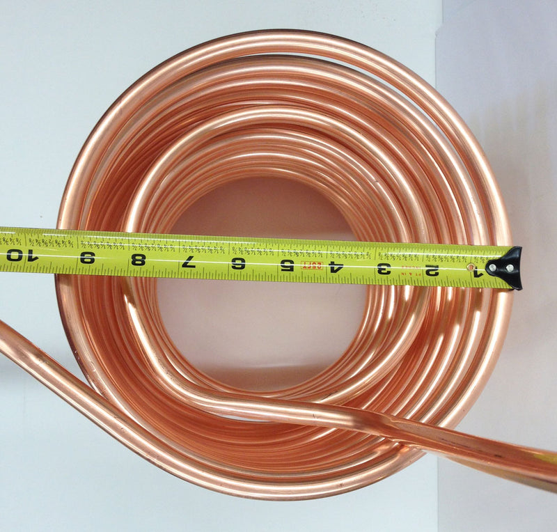 1/2" Double (Twin) Coil Copper Immersion Chiller