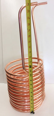 1/2" Double (Twin) Coil Copper Immersion Chiller