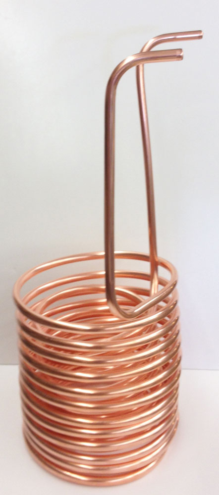 1/2" Double (Twin) Coil Copper Immersion Chiller