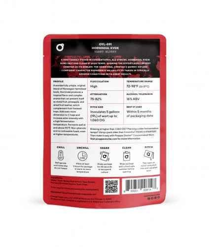 Omega Hornindal Kveik, Homebrew Pitch OYL-091