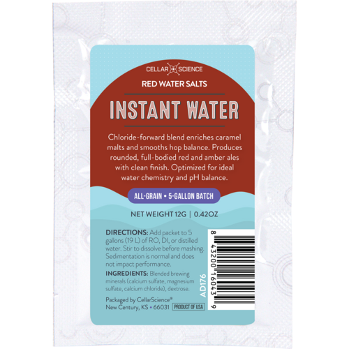 CellarScience® Instant Water™ | Red Water Salts