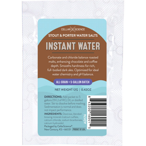CellarScience® Instant Water™ | Stout & Porter Water Salts