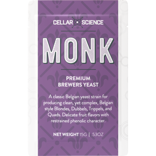 CellarScience® MONK Dry Yeast | Belgian Abbey Ale | Premium Beer Yeast