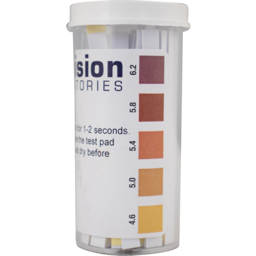 pH Paper - 4.6 to 6.2 For Beer - Vial of 100 Strips