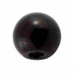 Faucet Knob - Round Black