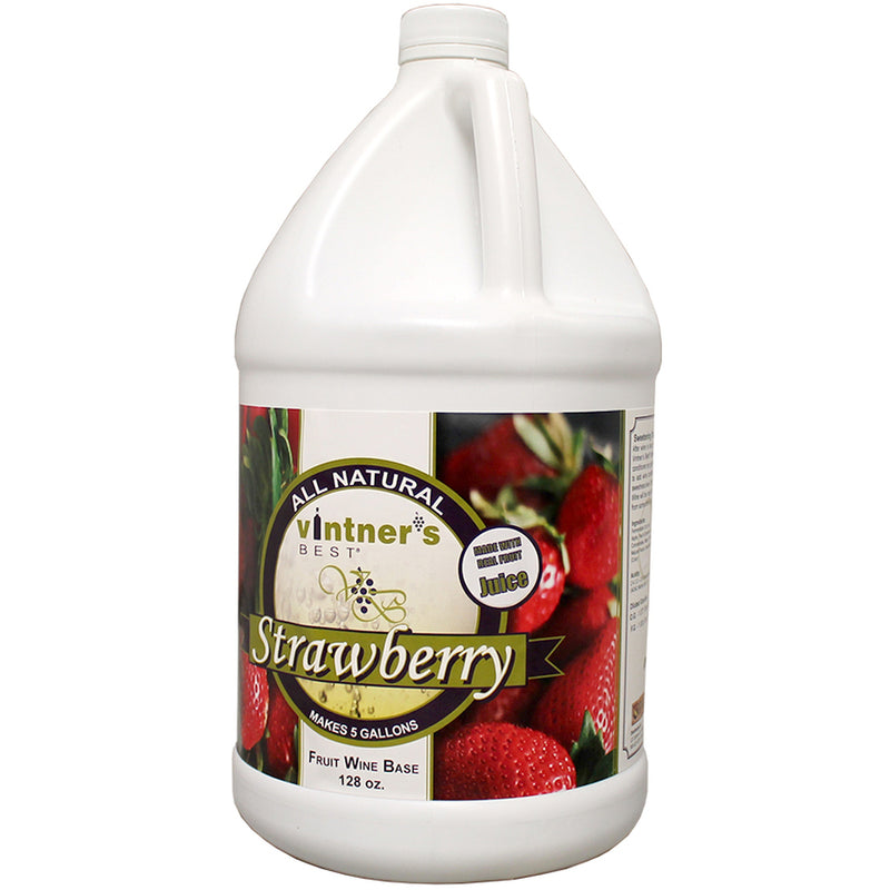 Vintner's Best Strawberry Wine Base, 128 oz.