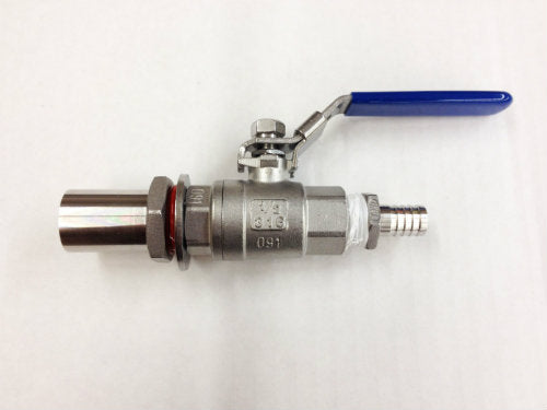SS Ball Valve and 1/2" nipple